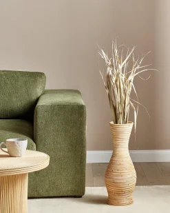 Sale Beliani Vaso decorativo TRINISA Rattan Naturale
