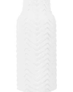 Sale Beliani Vaso decorativo XANTHOS Gres porcellanato 32 cm Bianco