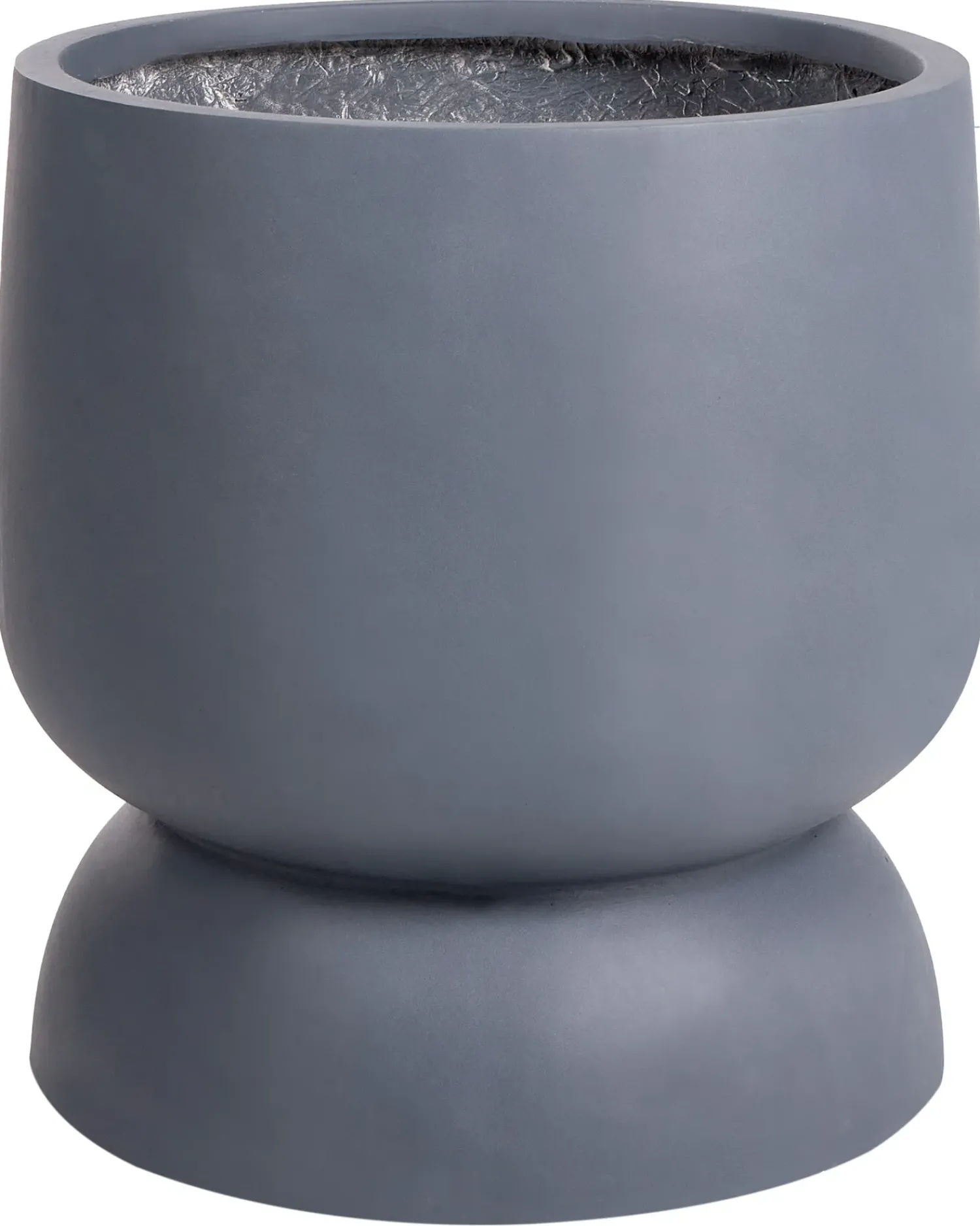 Best Beliani Vaso per piante ARAUCARIA 42 cm Grigio