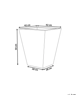 Hot Beliani Vaso per piante BAIHE 42 cm Grigio