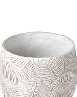 New Beliani Vaso per piante BAIYUN 42 cm chiaro Beige