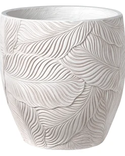 New Beliani Vaso per piante BAIYUN 42 cm chiaro Beige