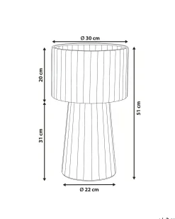 New Beliani Vaso per piante BANE Metallo 30 cm Bianco/Beige Bianco Beige