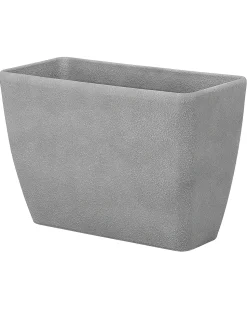 Best Beliani Vaso per piante BARIS 60 cm chiaro Grigio