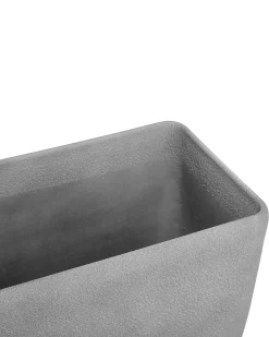 Best Beliani Vaso per piante BARIS 60 cm chiaro Grigio