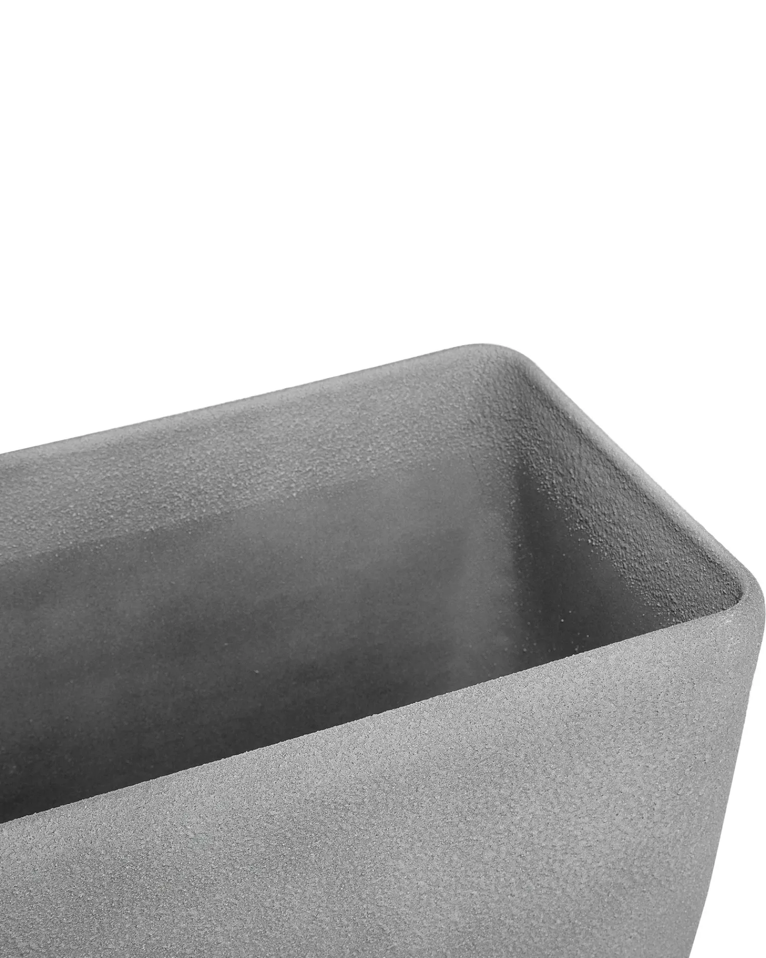 Best Beliani Vaso per piante BARIS 60 cm chiaro Grigio
