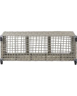 Clearance Beliani Vaso per piante BELLIS Rattan sintetico (PE) 82 cm chiaro Marrone