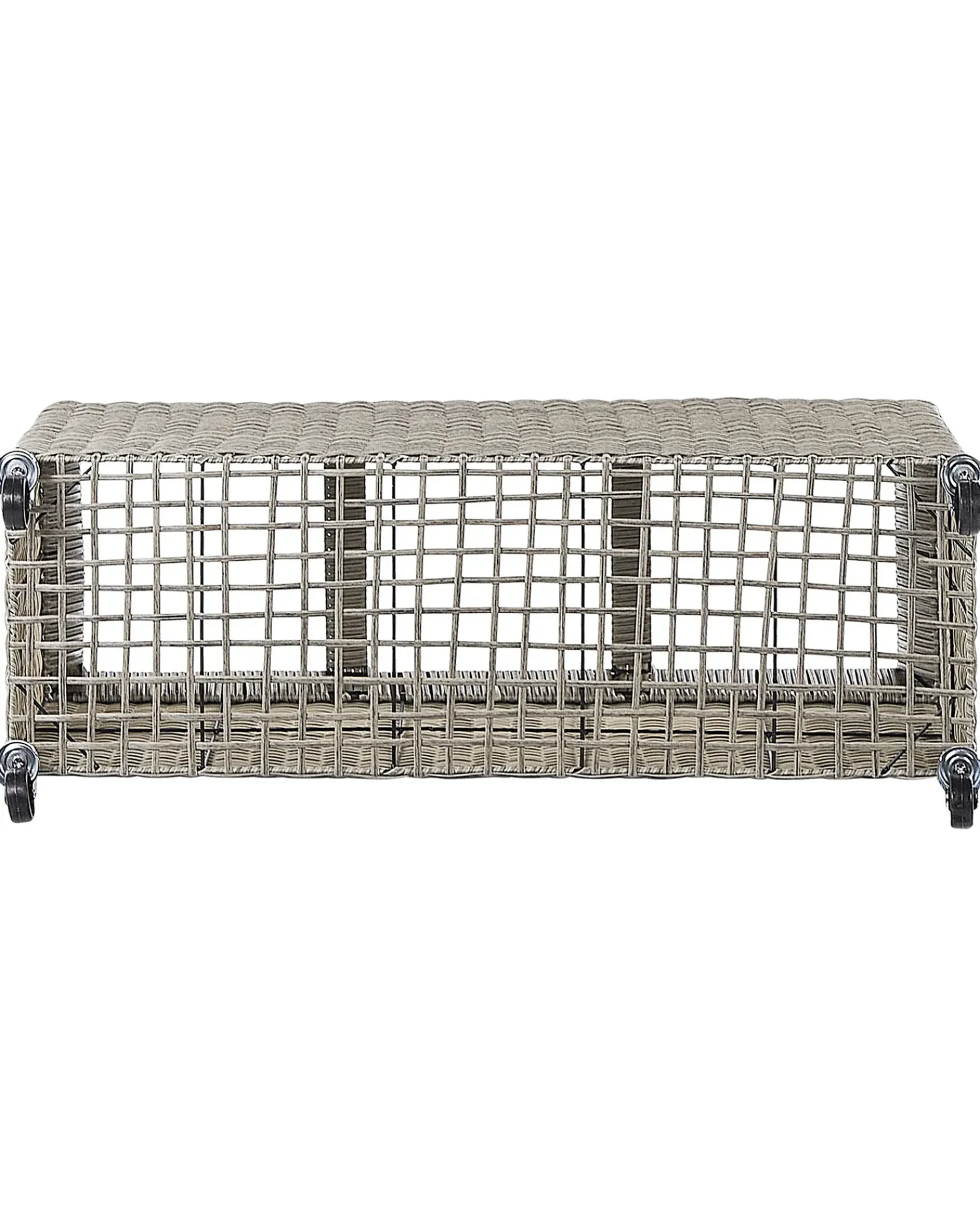 Clearance Beliani Vaso per piante BELLIS Rattan sintetico (PE) 82 cm chiaro Marrone