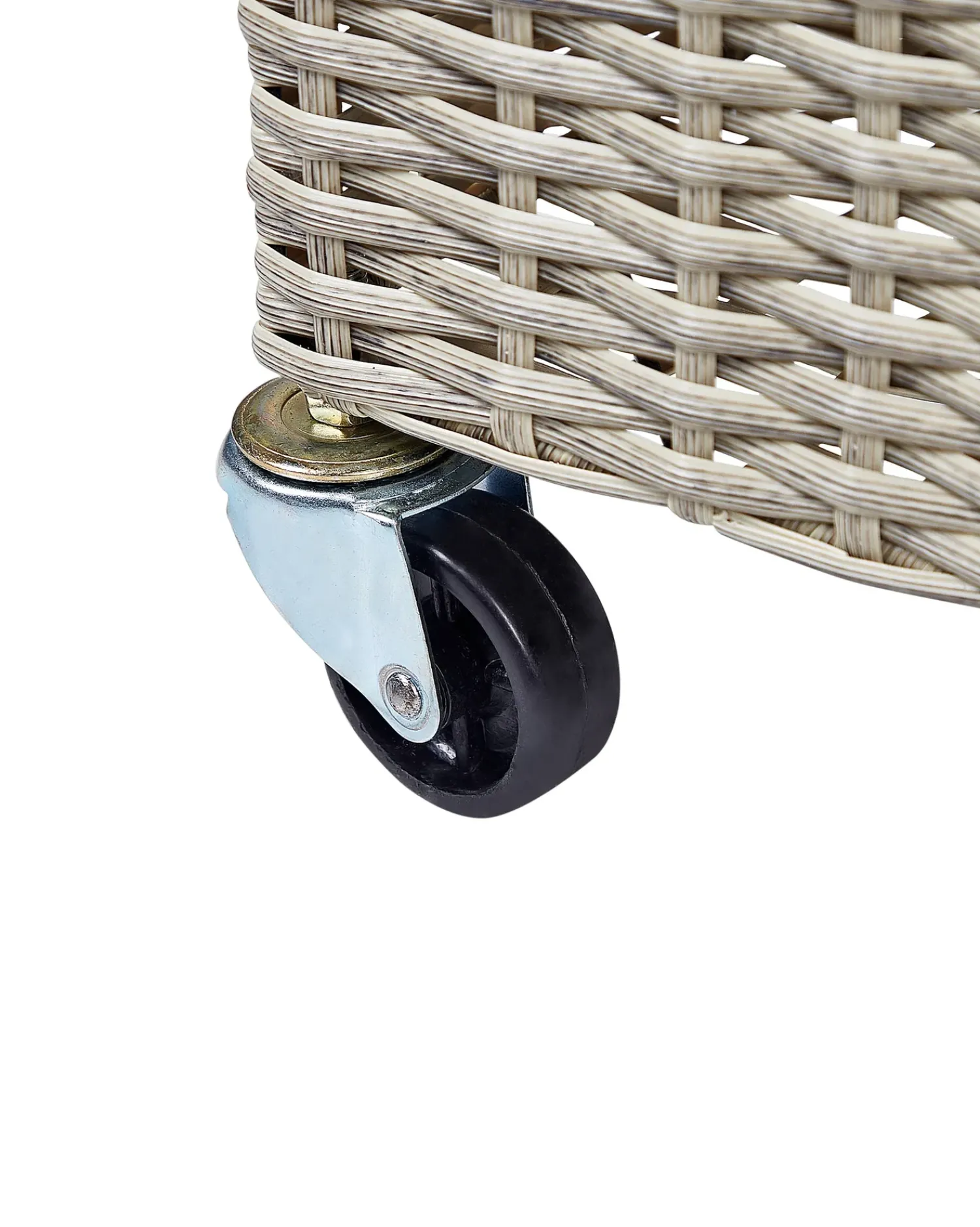 Clearance Beliani Vaso per piante BELLIS Rattan sintetico (PE) 82 cm chiaro Marrone