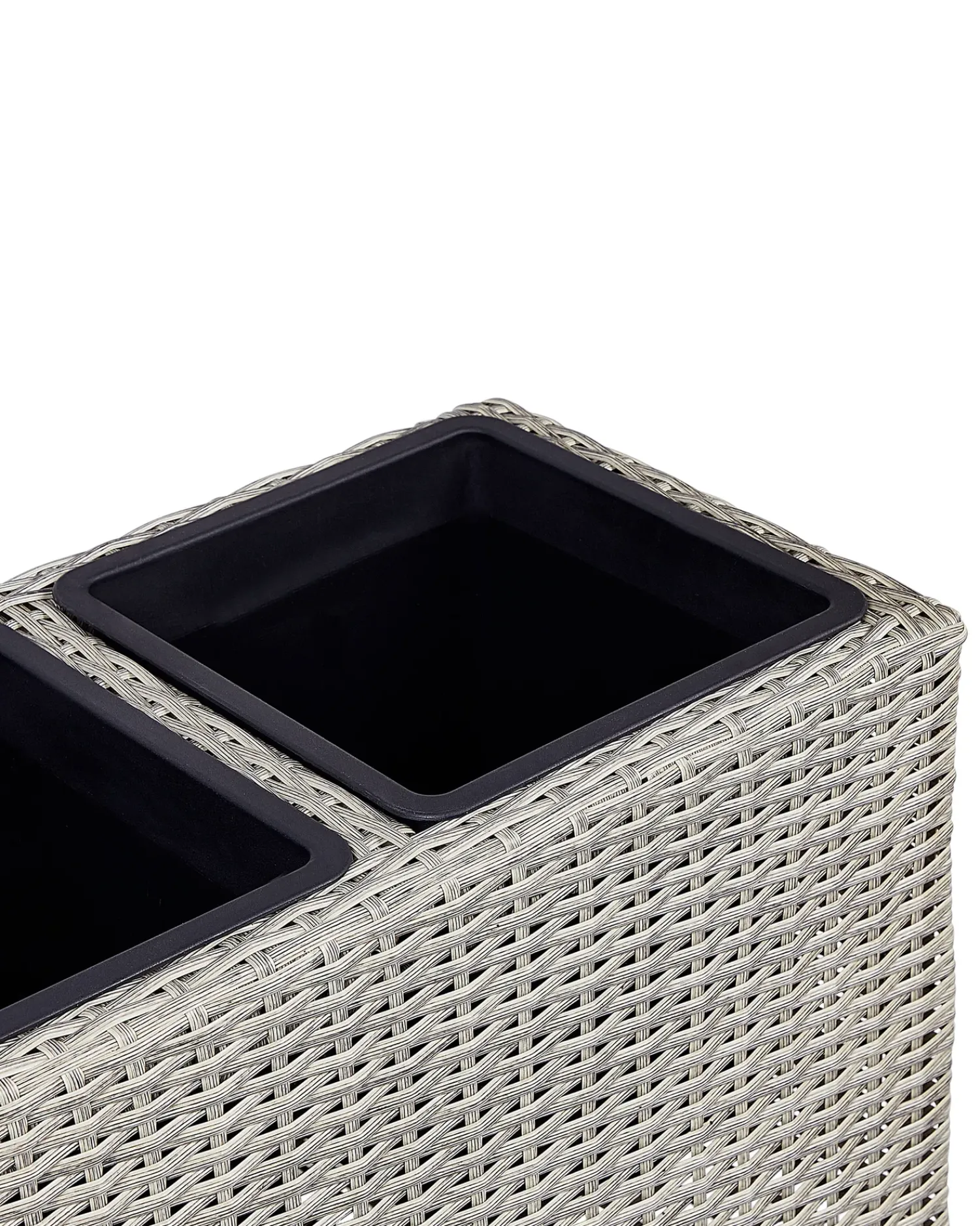 Clearance Beliani Vaso per piante BELLIS Rattan sintetico (PE) 82 cm chiaro Marrone