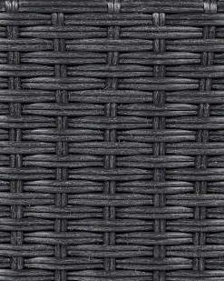 Clearance Beliani Vaso per piante BELLIS Rattan sintetico (PE) 82 cm Nero