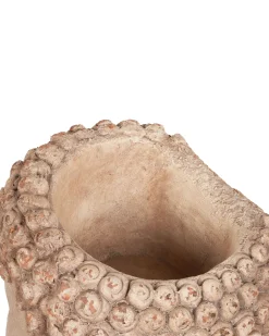 Beliani Vaso per piante BUTOMUS 30 cm sabbia Beige