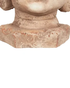 Beliani Vaso per piante BUTOMUS 30 cm sabbia Beige