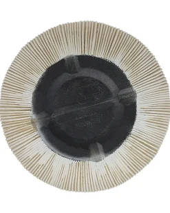 Discount Beliani Vaso per piante CHIOS 44 cm Beige Bianco Beige