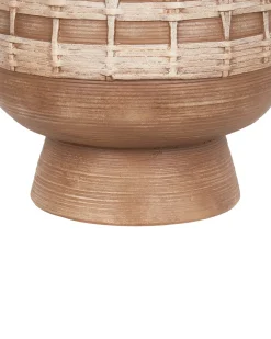 Best Beliani Vaso per piante CICUTA 22 cm Marrone chiaro Beige Marrone