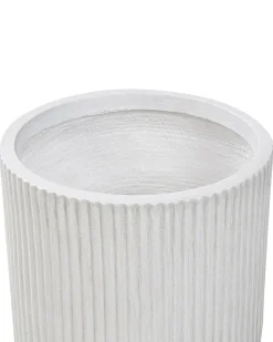 Beliani Vaso per piante DARIA sporco Bianco
