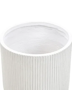 Beliani Vaso per piante DARIA sporco Bianco