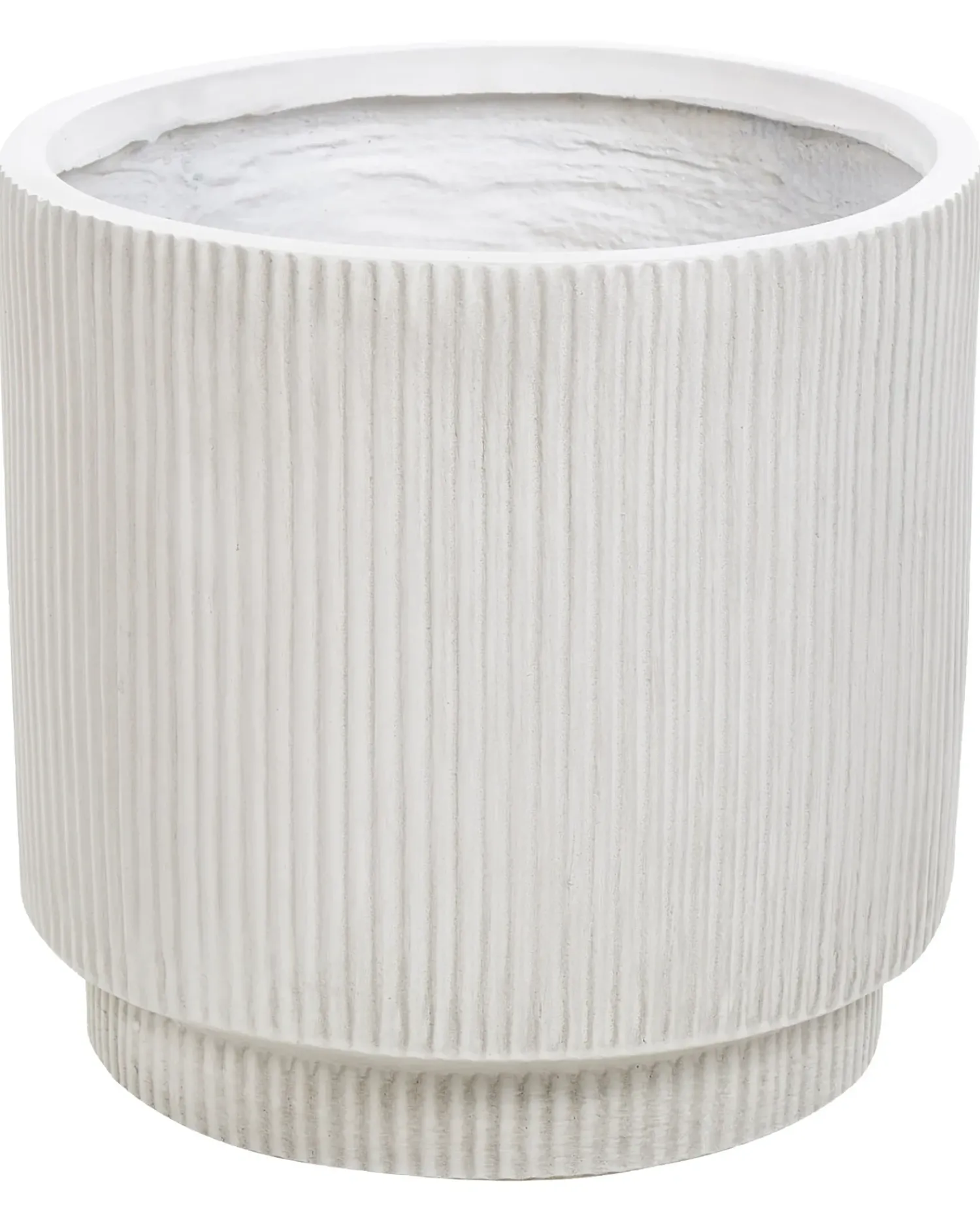 Beliani Vaso per piante DARIA sporco Bianco