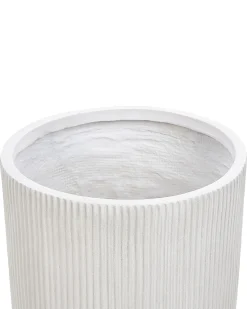 Beliani Vaso per piante DARIA sporco Bianco