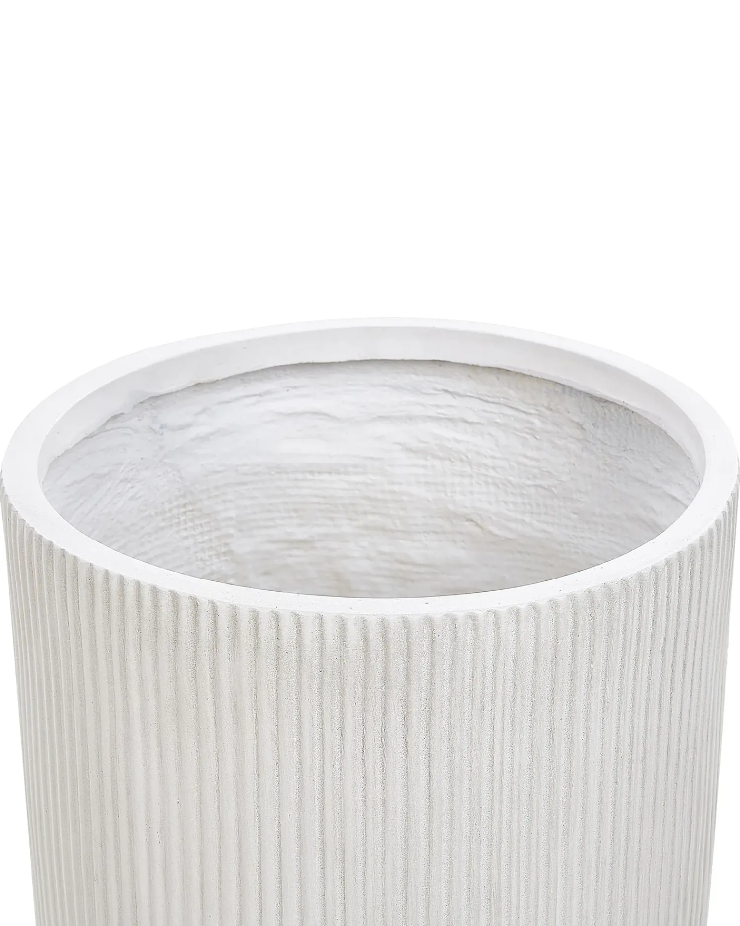 Beliani Vaso per piante DARIA sporco Bianco