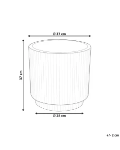 Beliani Vaso per piante DARIA Marrone