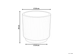 Sale Beliani Vaso per piante DARIA Tortora Beige