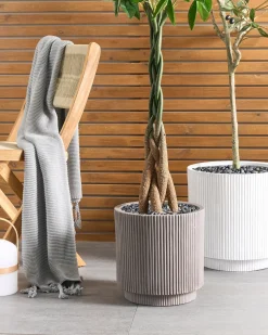 Sale Beliani Vaso per piante DARIA Tortora Beige