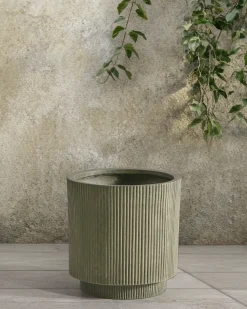 Beliani Vaso per piante DARIA oliva Verde