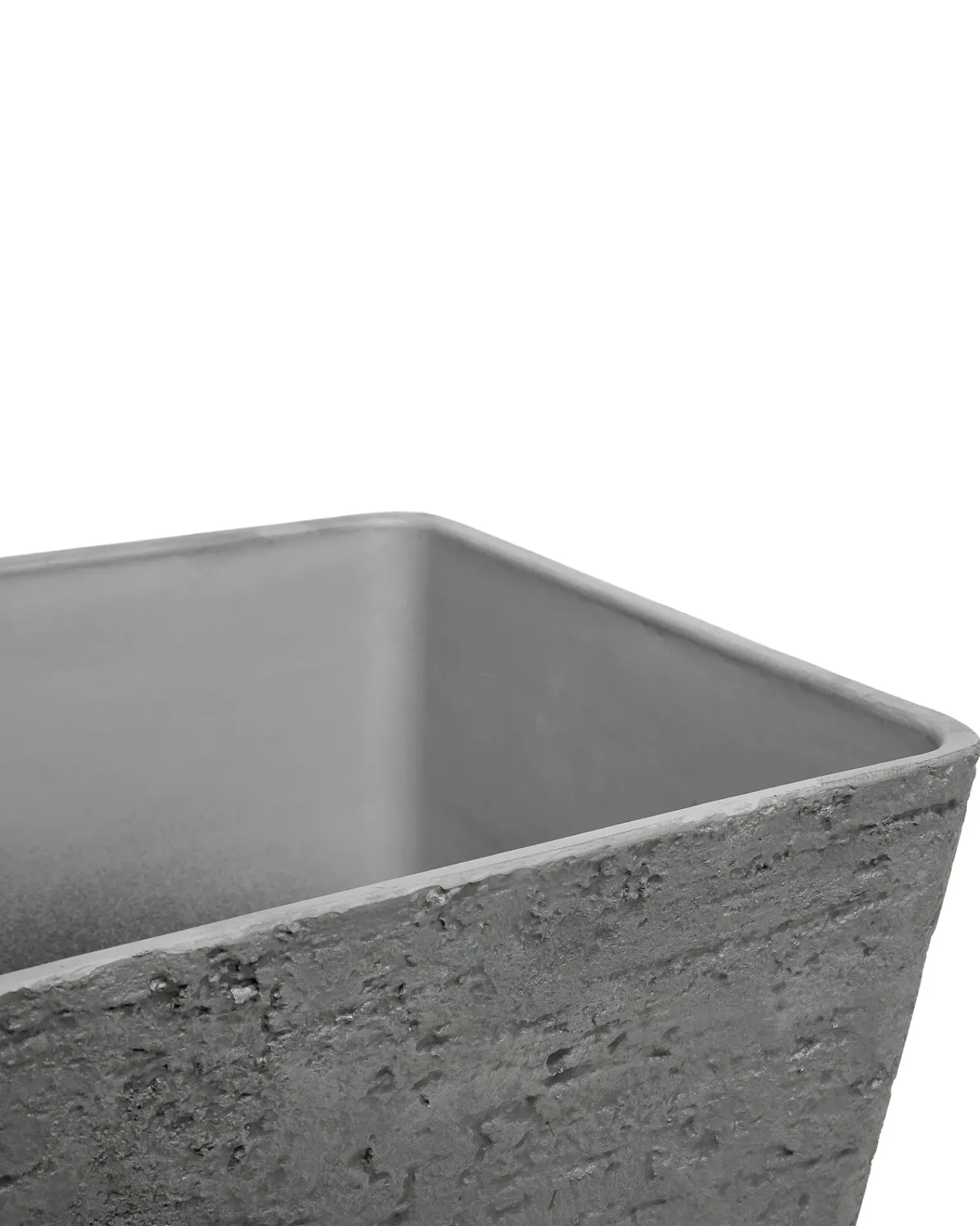 Beliani Vaso per piante DELOS 39 cm Grigio