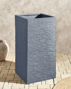 Discount Beliani Vaso per piante DION 40 cm Grigio
