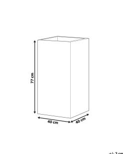 Discount Beliani Vaso per piante DION 40 cm Grigio