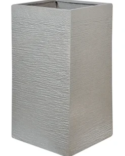 Discount Beliani Vaso per piante DION 40 cm chiaro Grigio