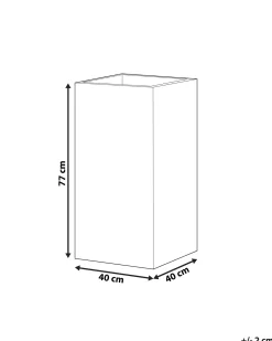 Sale Beliani Vaso per piante DION 40 cm Nero