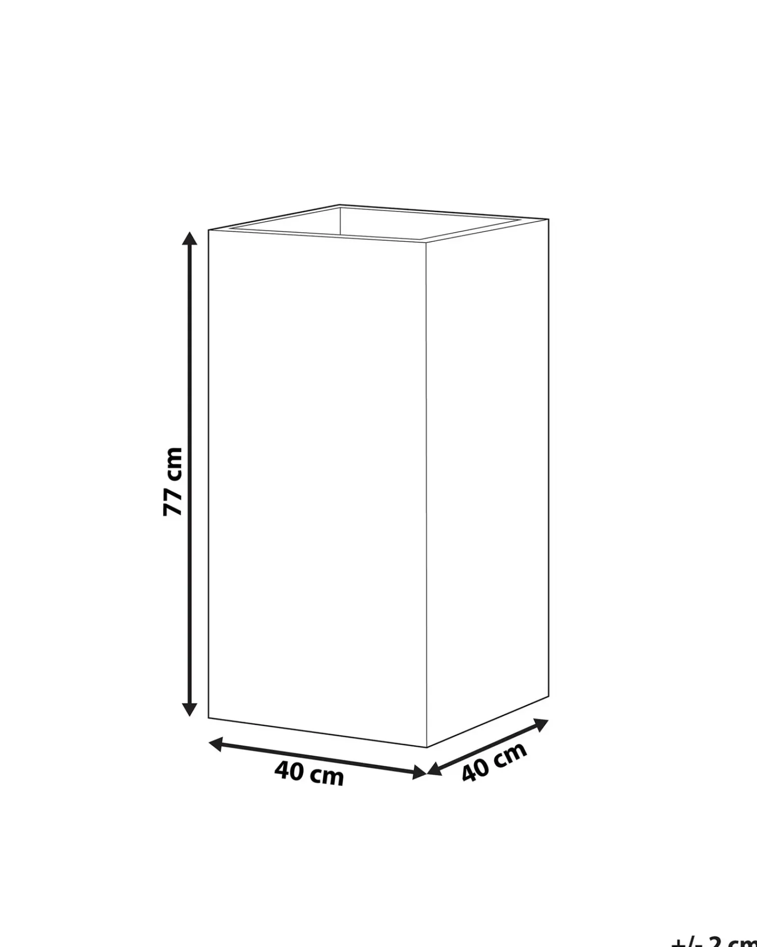 Sale Beliani Vaso per piante DION 40 cm Nero