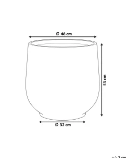 Online Beliani Vaso per piante DIONI chiaro Grigio