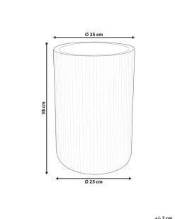 Clearance Beliani Vaso per piante EANTIO 25 cm Marrone