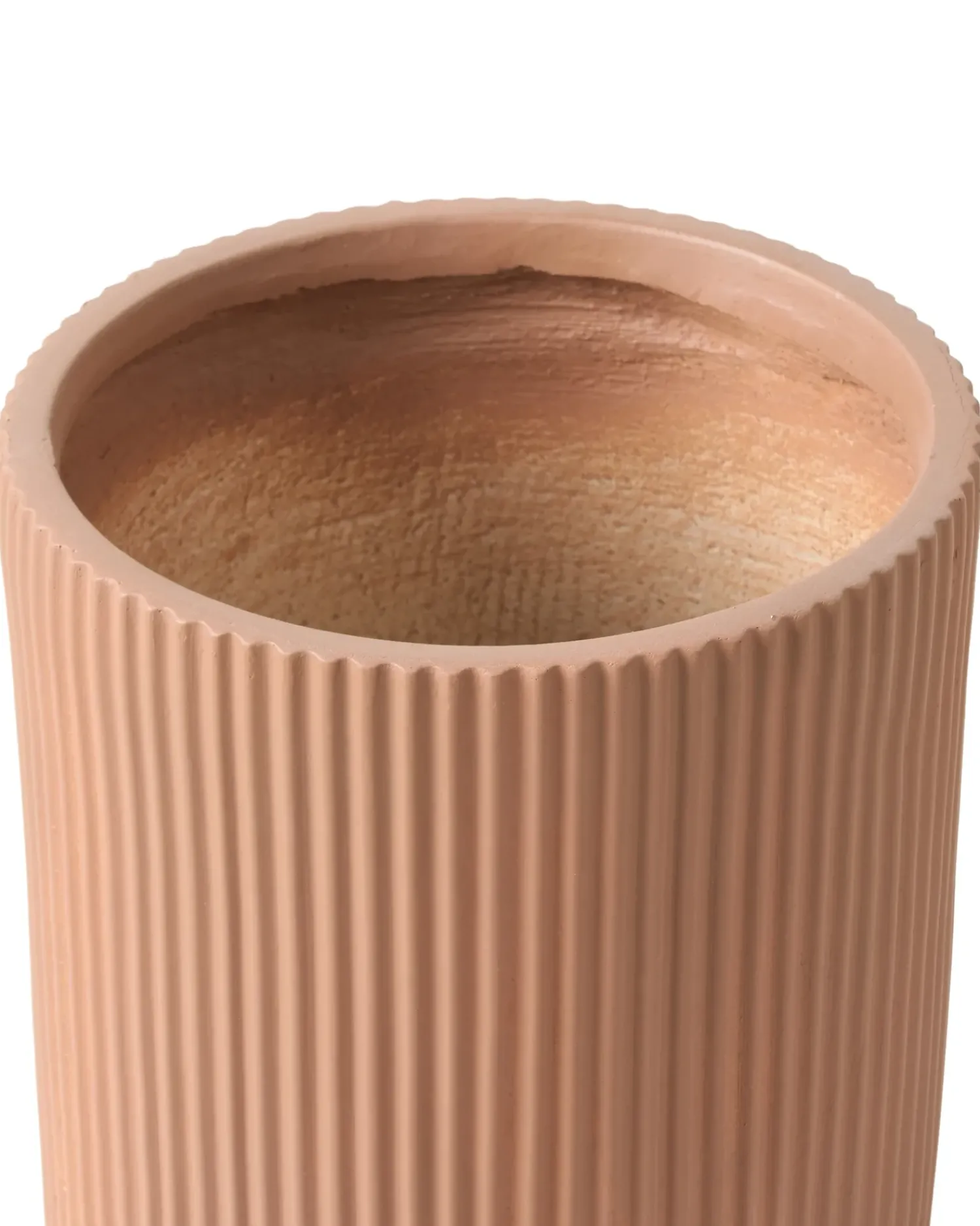 Clearance Beliani Vaso per piante EANTIO 25 cm Marrone