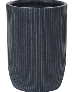 Best Beliani Vaso per piante EANTIO 25 cm Nero