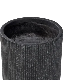 Beliani Vaso per piante EANTIO 30 cm Nero
