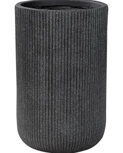 Beliani Vaso per piante EANTIO 30 cm Nero