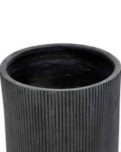 New Beliani Vaso per piante EANTIO 37 cm Nero