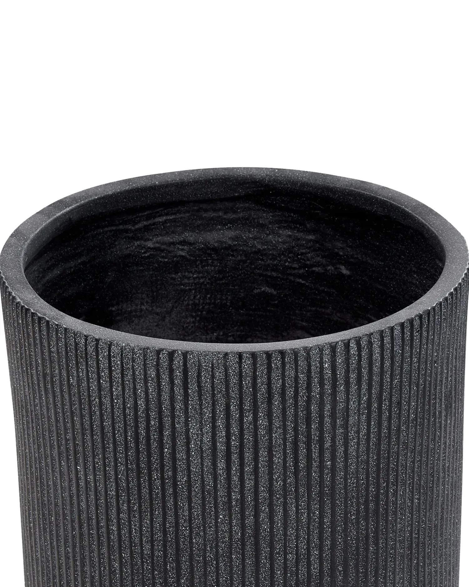 New Beliani Vaso per piante EANTIO 37 cm Nero