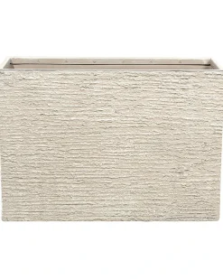Outlet Beliani Vaso per piante EDESSA 80 cm chiaro Beige