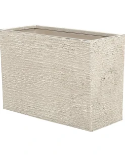 Outlet Beliani Vaso per piante EDESSA 80 cm chiaro Beige