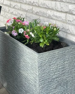 Sale Beliani Vaso per piante EDESSA 80 cm Grigio