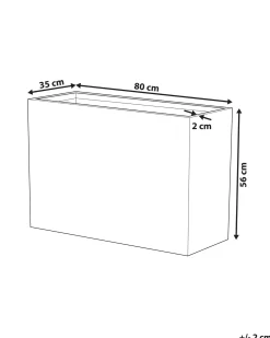 Sale Beliani Vaso per piante EDESSA 80 cm Grigio