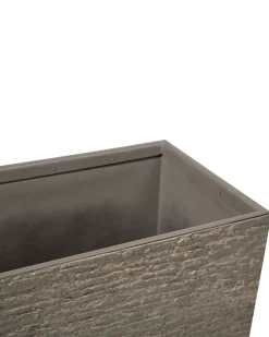 Online Beliani Vaso per piante EDESSA 80 cm scuro Marrone