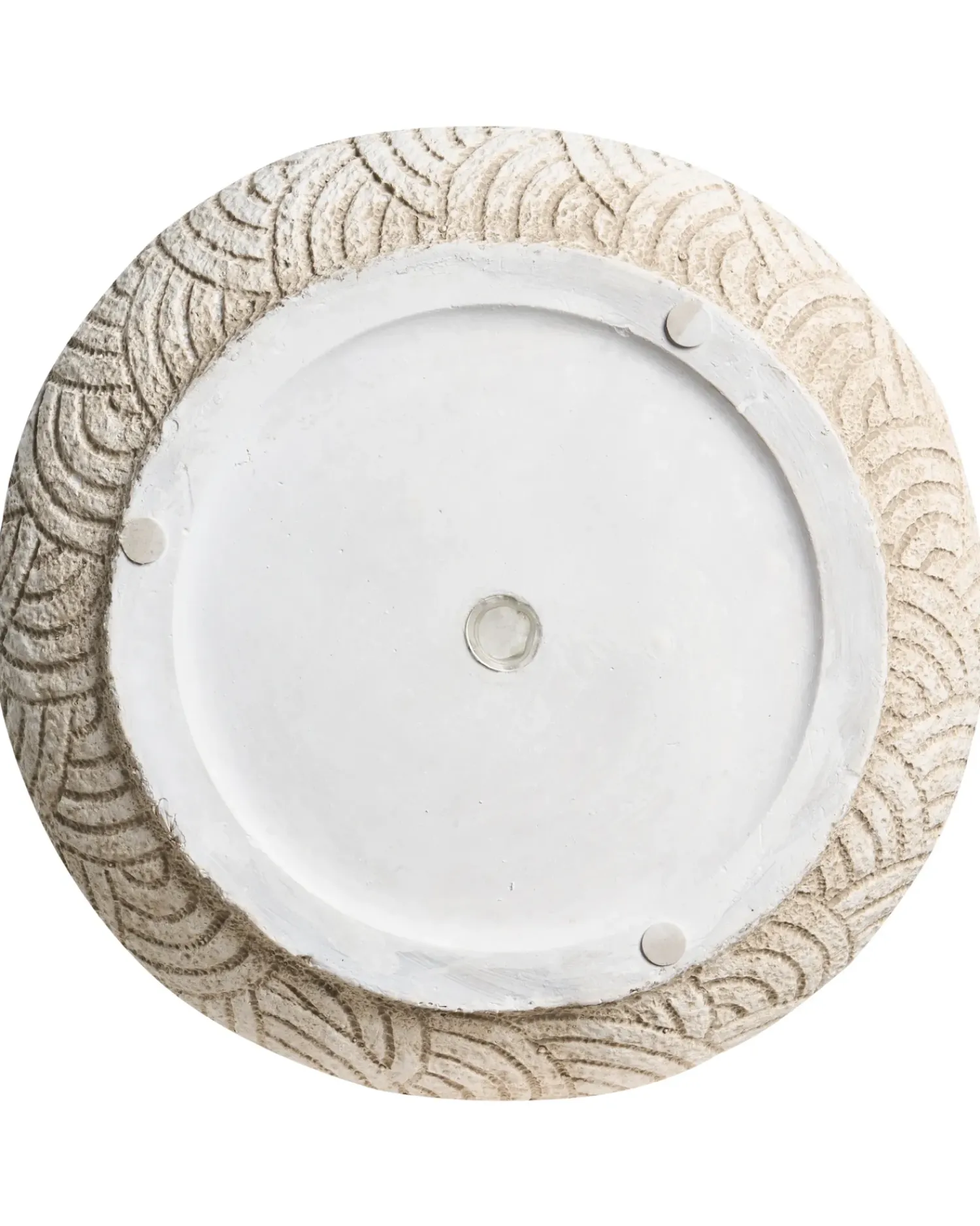 Outlet Beliani Vaso per piante ERIROS 31 cm chiaro Beige