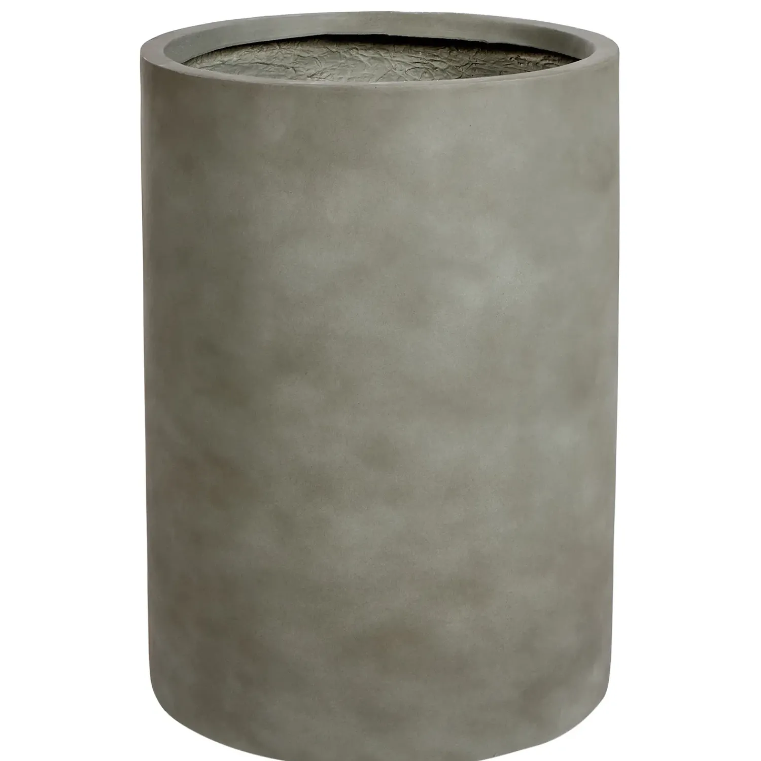 New Beliani Vaso per piante EUCOMMIA 36 cm Grigio