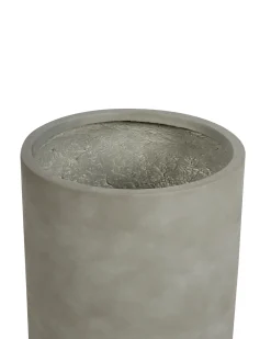 New Beliani Vaso per piante EUCOMMIA 36 cm Grigio